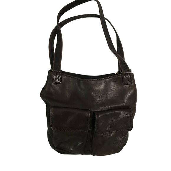 Fossil Purse Womens Leather Brown Shoulder Multiple Pockets Inside and Out - Picture 1 of 15